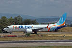 FlyDubai, A6-FPE, Boeing B737-8MAX, msn: 61003/8316, 27.Juli 2025, BSL Basel-Mülhausen, Switzerland.