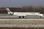 Air France - Brit Air, F-HDTB, Bombardier, CRJ-900, 23.01.2011, BSL, Basel, Switzerland           