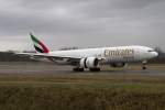 Emirates SkyCargo, A6-EFK, Boeing, B777-F1H, 01.02.2015, BSL, Basel, Switzerland           