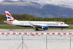 British Airways - CityFleyer, G-LCYW, Embraer, 190, 17.04.2017, GVA, Geneve, Switzerland         