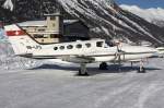 Private, HB-LPD, Cessna, 421 Golden Eagle, 31.01.2009, SMV, Samedan, Switzerland