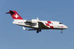 Swiss Air Ambulance, HB-JRA, Canadair, CL-600-2B16 Challenger 604, 03.10.2016, ZRH, Zürich, Switzerland        