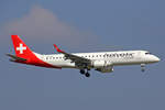 Helvetic Airways, HB-JVR, Embraer Emb-190LR, 25.März 2017, ZRH Zürich, Switzerland.