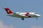 REGA Swiss Air Ambulance, HB-JWA, Bombardier Challenger 650, msn: 6092, 05.September 2018, ZRH Zürich, Switzerland.