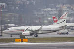 Luk Aviation, VP-CLR, Boeing 737-7EM (BBJ1), msn: 34865/1865, 24.Januar 2019, ZRH Zürich, Switzerland.