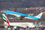 KLM Cityhopper, PH-EZK, Embraer Emb-190STD, msn: 19000326, 27.Februar 2019, ZRH Zürich, Switzerland.