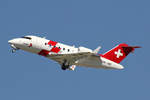 REGA Swiss Air Ambulance, HB-JWC, Bombardier Challenger 650, msn: 6114, 18.August 2019, ZRH Zürich, Switzerland.