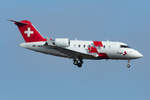 Swiss - Air Ambulance, HB-JWB, Bombardier, Challenger 650, 21.01.2020, ZRH, Zürich, Switzerland            