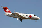 REGA Swiss Air Ambulance, HB-JRA, Bombardier Challenger 604, msn: 5529, 16.März 2005, ZRH Zürich, Switzerland.