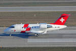 REGA Swiss Air Ambulance, HB-JWC, Bombardier Challenger 650, msn: 6114, 02.März 2021, ZRH Zürich, Switzerland.