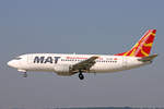 MAT Macedonian Airlines, Z3-ARF, Boeing 737-3H9, msn: 23716/1321, 02.Juni 2005, ZRH Zürich, Switzerland.