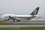 Singapore Airlines, 9V-SPG, Boeing 747-412, msn: 26562/1074, 23.September 2006, ZRH Zürich, Switzerland.