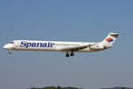 Spanair, EC-GTO, McDonnell Douglas MD-81, msn: 	49570/1440,  Sunjet , 18.Juli 2006, ZRH Zürich, Switzerland.
