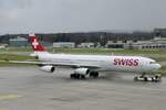 Swiss, A340-300, HB-JMH, 28.11.21, Zürich.
