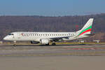 Bulgaria Air, LZ-BUR, Embraer ERJ-190AR, msn: 19000551, 16.Januar 2022, ZRH Zürich, Switzerland.
