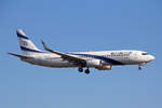 EL AL Israel Airlines, 4X-EKF, Boeing B737-8HX, msn: 29638/2766,  Kinneret , 13.Februar 2022, ZRH Zürich, Switzerland.