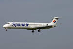 Spanair, EC-HGJ, McDonnell Douglas MD-82, msn: 49519/1658, 25.April 2007, ZRH Zürich, Switzerland.