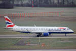 BA CityFlyer, G-LCAE, Embraer EMB-190, msn: 19000539, 20.Januar 2023, ZRH Zürich, Switzerland.