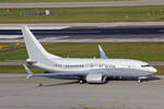 First Virtual Aviation LLC, N1TS, Boeing B737-7YJ (BBJ), msn: 39109/3461, 20.Januar 2023, ZRH Zürich, Switzerland.