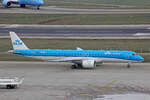 KLM Cityhopper,   PH-NXD, Embraer E195-E2, msn: 19020054, 20.Januar 2023, ZRH Zürich, Switzerland.