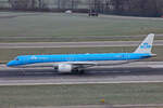 KLM Cityhopper, PH-NXD, Embraer E195-E2, msn: 19020054, 20.Januar 2023, ZRH Zürich, Switzerland.