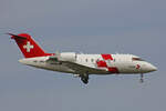 REGA Swiss Air Ambulance, HB-JWC, Bombardier Challenger 650, msn: 6114, 10.April 2023, ZRH Zürich, Switzerland.