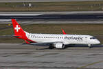 Helvetic Airways, HB-JVN, Embraer ERJ-190LR, msn: 19000285, 16.Januar 2024, ZRH Zürich, Switzerland.