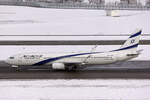 EL-AL Israel Airlines, 4X-EHC, Boeing B737-958ER, msn: 41554/4990, 'Kiryat Ata', 19.Janaur 2024, ZRH Zürich, Switzerland.