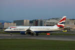 BA CityFlyer, G-LCYT, Embraer ERJ-190SR, msn: 19000670, 24.August 2025, ZRH Zürich, Switzerland.