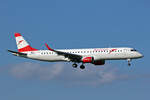 Austrian Airlines, OE-LWO, Embraer ERJ-195, msn: 19000555, 24.August 2025, ZRH Zürich, Switzerland.