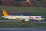 Pegasus Airlines, TC-RFM, Airbus A321-251NX, msn: 12413,  Lavin , 29.November 2025, ZRH Zürich, Switzerland.
