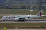Qatar Airways, A7-ALE, Airbus A350-941, msn: 008, 26.Dezember 2025, ZRH Zürich, Switzerland.