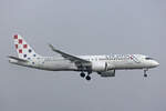 Croatia Airlines, 9A-CAN, Airbus A220-371, msn: 55363,  Osijek , 21.Januar 2026, ZRH Zürich, Switzerland.