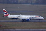BA CityFlyer, G-LCYL, Embraer ERJ-190LR, msn: 19000346, 23.Januar 2026, ZRH Zürich, Switzerland.