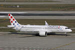 Croatia Airlines, 9A-CAM, Airbus A220-371, msn: 55357,  Rijeka , 07.März 2026, ZRH Zürich, Switzerland.