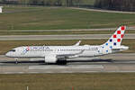 Croatia Airlines, 9A-CAM, Airbus A220-371, msn: 55357,  Rijeka , 07.März 2026, ZRH Zürich, Switzerland.
