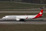 Helvetic Airways, HB-JVZ, Embraer ERJ-195AR, msn: 19000498,  07.März 2026, ZRH Zürich, Switzerland.