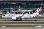 Croatia Airlines, 9A-CAO, Airbus A220-171, msn: 50087,   Dubrovnik , 03.April 2026, ZRH Zürich, Switzerland.