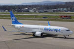 Air Europa, EC-NUY, Boeing B737-8GP, msn: 39858/5503, 03.April 2026, ZRH Zürich, Switzerland.