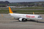 Pegasus Airlines, TC-RFU, Airbus A321-251NX, msn: 12759, 03.April 2026, ZRH Zürich, Switzerland.