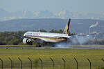 Singapore Airlines, 9V-SWQ, Boeing B777-312ER, msn: 34582/716, 23.April 2026, ZRH Zürich, Switzerland.