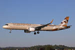 Etihad Airways, A6-LRA, Airbus A321-251XLR, msn: 12471, 23.April 2026, ZRH Zürich, Switzerland.