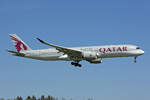 Qatar Airways, A7-AMI, Airbus A350-941, msn: 214, 23.April 2026, ZRH Zürich, Switzerland.