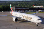 Emirates Airlines, A6-EQA, Boeing B777-31HER, msn: 42346/1482, 25.Mai 2026, ZRH Z�rich, Switzerland.