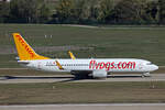 Pegasus Airlines, TC-AIS, Boeing B737-82R, msn: 38174/3857, "Sevde Nil D.", 26.September 2026, ZRH Z�rich, Switzerland.