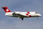 Swiss Air Ambulance - REGA, HB-JRC, Bombardier, CL-600-2B16 Challenger-604, 22.09.2013, ZRH, Zürich, Switzerland        