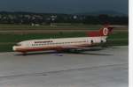 YU-AKH, Boeing 722, MSN: 21080, LN: 1146, Aviogenex, Zurich Kloten Airport, August 1997.