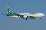 Iraqi Airways Boeing B737-81Z(WL) YI-ASF, cn(MSN): 40105,
Zürich-Kloten Airport, 22.01.2016.
