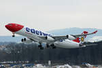 Edelweiss Air, HB-JMG, Airbus A340-313X,  Melchsee-Frutt , 18.Januar 2017, ZRH Zürich, Switzerland.