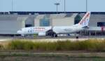 Air Europa 738 EC-JNF mit Werbetitel fr Tennisturnier in Madrid Palma de Mallorca September 2008